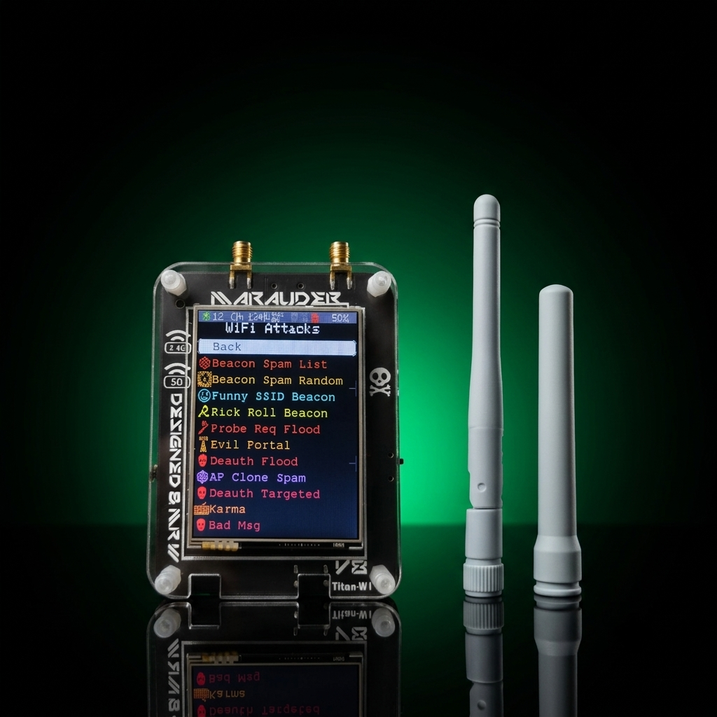 ESP32 Marauder V8 Predator ESP32-C5 2.8 Inch Touch Display Dual Band WiFi Bluetooth GPS Support 2.4G & 5G Signal Wireless Tool
